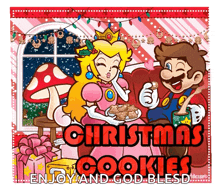 Christmas Cookies Princess Peach GIF - Christmas Cookies Princess Peach Mario GIFs
