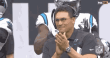 Clapping Ron Rivera GIF - Clapping Ron Rivera Carolina Panthers GIFs
