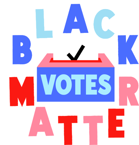 Black Votes Matter Equality Sticker - Black Votes Matter Equality Black Voter Day Stickers