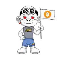 a cartoon character with a shirt that says ' zhout ' on it