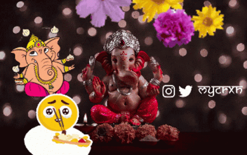 Ganesh Chaturthi Ganpati Bappa GIF - Ganesh Chaturthi Ganpati Bappa Ganesha  Lalbaug - Discover & Share GIFs