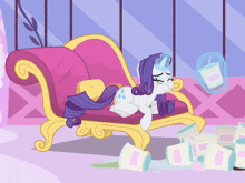 Rarity Mlp Rarity Cry GIF - Rarity Mlp Rarity Cry Rarity Couch GIFs