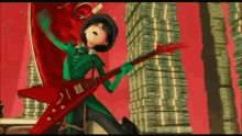 How Mad Can I Be Playing Guitar GIF - How Mad Can I Be Playing Guitar Flying Money GIFs