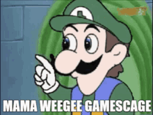 Weegee Mama Luigi GIF