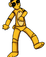a cartoon drawing of a teddy bear with a w on his chest