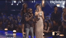 Kanye Interrupts Taylor Swift GIF - Mtv Awkward Kanye West GIFs
