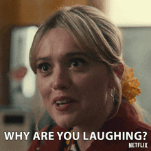 Why Are You Laughing Aimee Gibbs GIF - Why Are You Laughing Aimee Gibbs Sex Education GIFs
