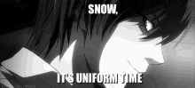 uniform snow