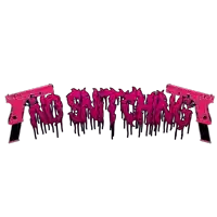 two pink guns with the words " no snitching " on them