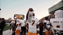 a group of football players including abney 11