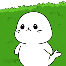 a cartoon drawing of a seal with the word sap on the bottom left