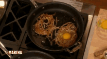 Bird'S Nest Pasta - Use Up Leftover Spaghetti! GIF - Food Dinner Martha Stewart GIFs