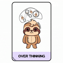 worry over thinking over thinker thinking emoji thinking of you