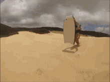 Sand Boarding Fail GIF