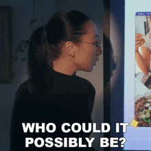 Who Could It Possibly Be Andrea Jin GIF - Who Could It Possibly Be Andrea Jin Wong Fu Productions GIFs