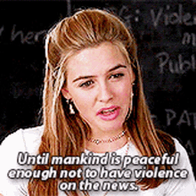 Cher Until Mankind Is Peaceful GIF - Cher Until Mankind Is Peaceful Violence GIFs