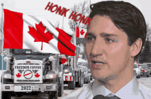 Honk Honk Crying Trudeau GIF - Honk Honk Crying Trudeau Truckers For Freedom GIFs