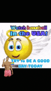 a poster that says watch baseball in the usa on it