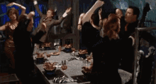 Dancing At The Dinner Party GIF - Dancing Dinner Party Beetlejuice GIFs