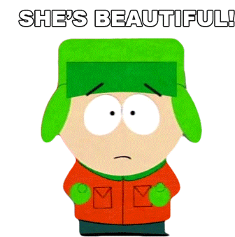 Shes Beautiful Kyle Broflovski Sticker - Shes Beautiful Kyle Broflovski South Park Stickers