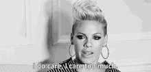 Pink I Do Care GIF - Pink I Do Care I Care Too Much GIFs