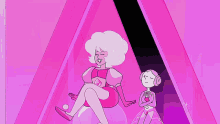 Pink Diamond Pink Pearl GIF - Pink Diamond Pink Pearl Steven Universe GIFs