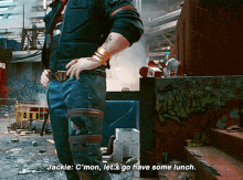 Cyberpunk2077 Jackie Welles GIF - Cyberpunk2077 Jackie Welles Cmon Lets Go Have Some Lunch GIFs
