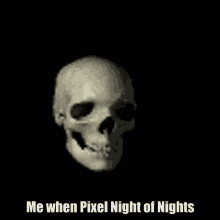 Pixelnightofnights Oof GIF - Pixelnightofnights Oof Skull Emoji GIFs