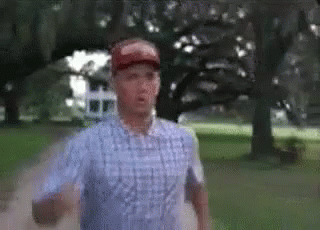 Gif di corsa di Forrest Gump