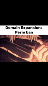 Domain Expansion Perm Ban GIF - Domain Expansion Perm Ban Gojo Ban GIFs