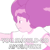 You Should Go Apologize Bee Sticker - You Should Go Apologize Bee Bee And Puppycat Stickers