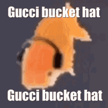 Gucci Bucket Hat Gucci Fish GIF - Gucci Bucket Hat Gucci Fish GIFs