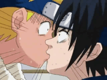 Naruto Sasuke Kiss GIF