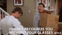 I Didnt Recognize You Without Your Glasses I Didnt Realize That Was You GIF - I Didnt Recognize You Without Your Glasses I Didnt Realize That Was You You Look Different Without Your Glasses GIFs