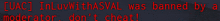 a dark background with red text that says " inluwithasval was banned by a moderator don 't cheat "