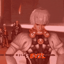 a video game character with the words no longer a it 's existence