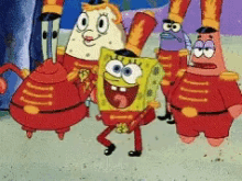 band fun time spongebob dancing