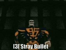 a black and white image with the words [ 31 stray bullet ] on the bottom