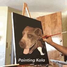 Painting Dog GIF - Painting Dog Art GIFs