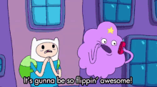 Trying To Convince Friends To Come Out GIF - Flippin Awesome Adventure Time GIFs