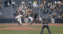 Rodriguez Puts Player And Ball Over The Fence GIF - Rodriguez Ncaa Baseball GIFs