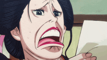 Nico Robin Funny Face GIF - Nico Robin Funny Face One Piece GIFs