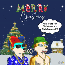 Shib Dream Merry Christmas GIF