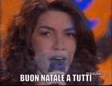 cristina d avena italian singer pretty smile buon natale a tutti