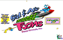 an advertisement for sid e ais incredible toons