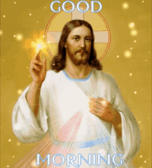 Good Morning Jesus GIF - Good Morning Jesus Jesus Christ GIFs