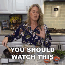 You Should Watch This Jill Dalton GIF - You Should Watch This Jill Dalton The Whole Food Plant Based Cooking Show GIFs
