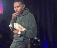 lil duval popcorn eating hungry
