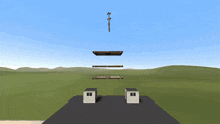 a computer generated image of a house with a few pieces of wood falling off the roof