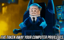 I'Ve Taken Away Your Computer Privileges. GIF - Lego Batman Lego Batman Movie No Computer GIFs